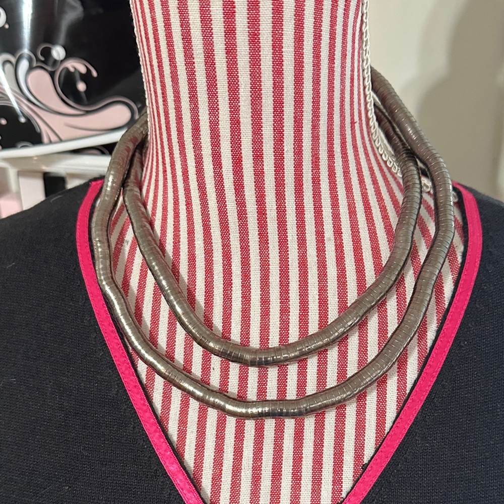 Vintage Bendable and Moldable Silver Necklace